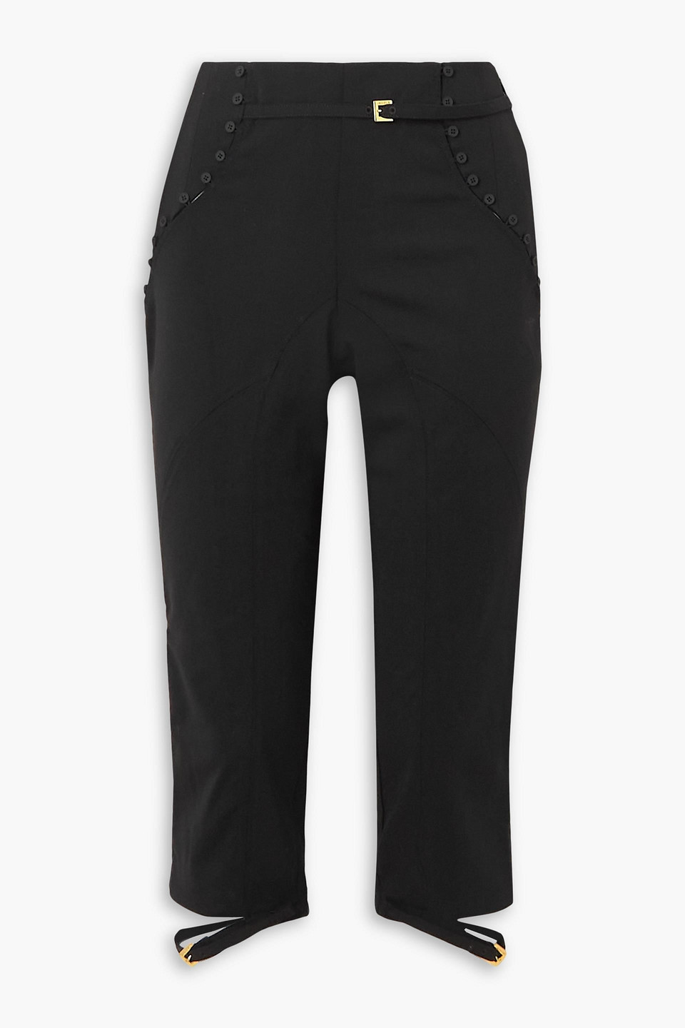 Jacquemus Le Pantalon Caraco Cropped Trousers In Black