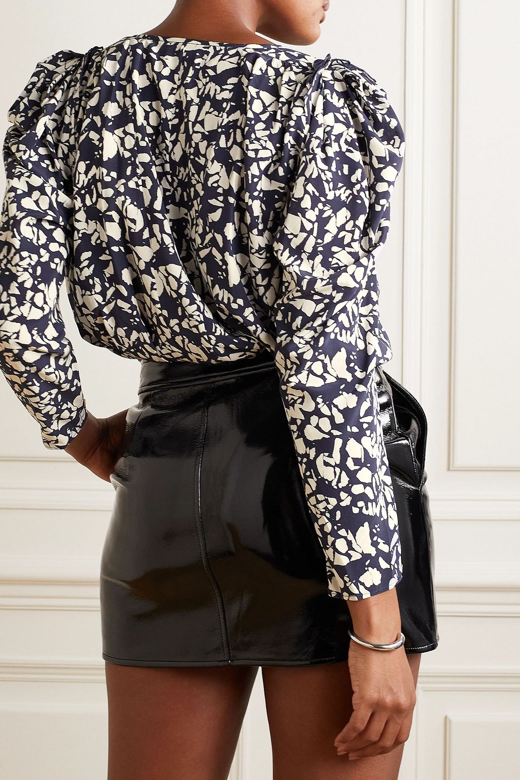ISABEL MARANT Zarga printed stretch-silk blouse