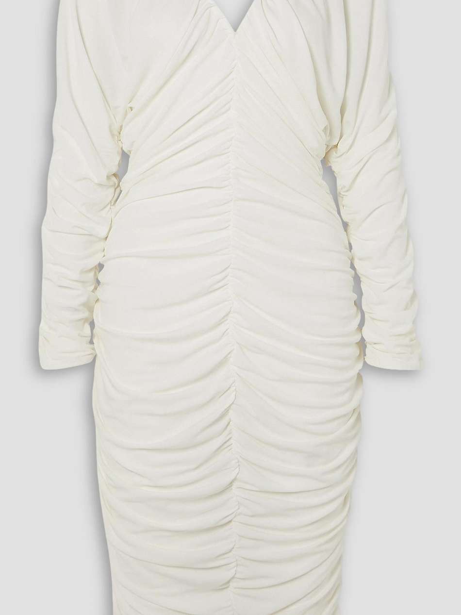 beatrice ruched stretch-jersey midi dress