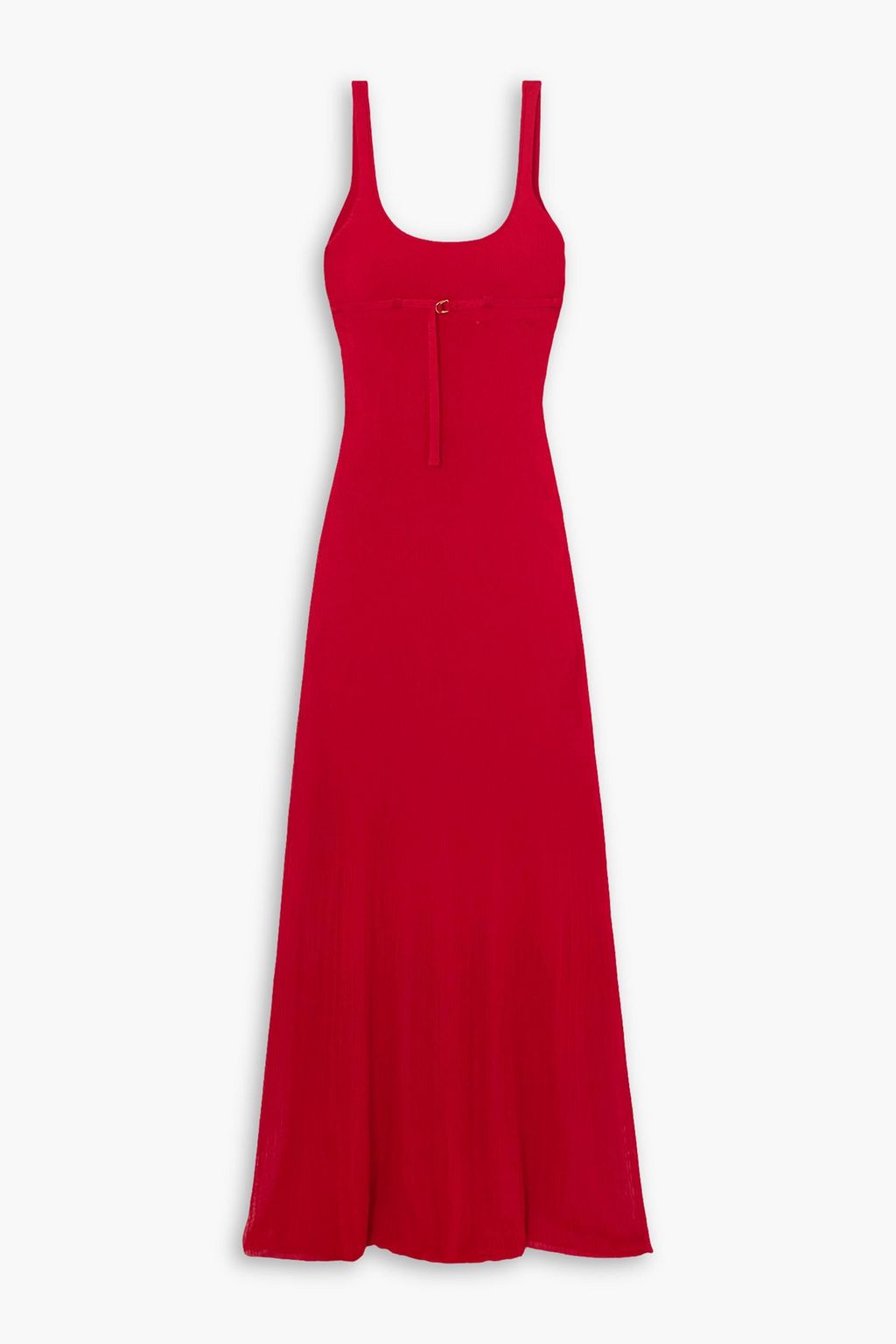 JACQUEMUS La Robe Maille Oranger ribbed jersey maxi dress THE OUTNET