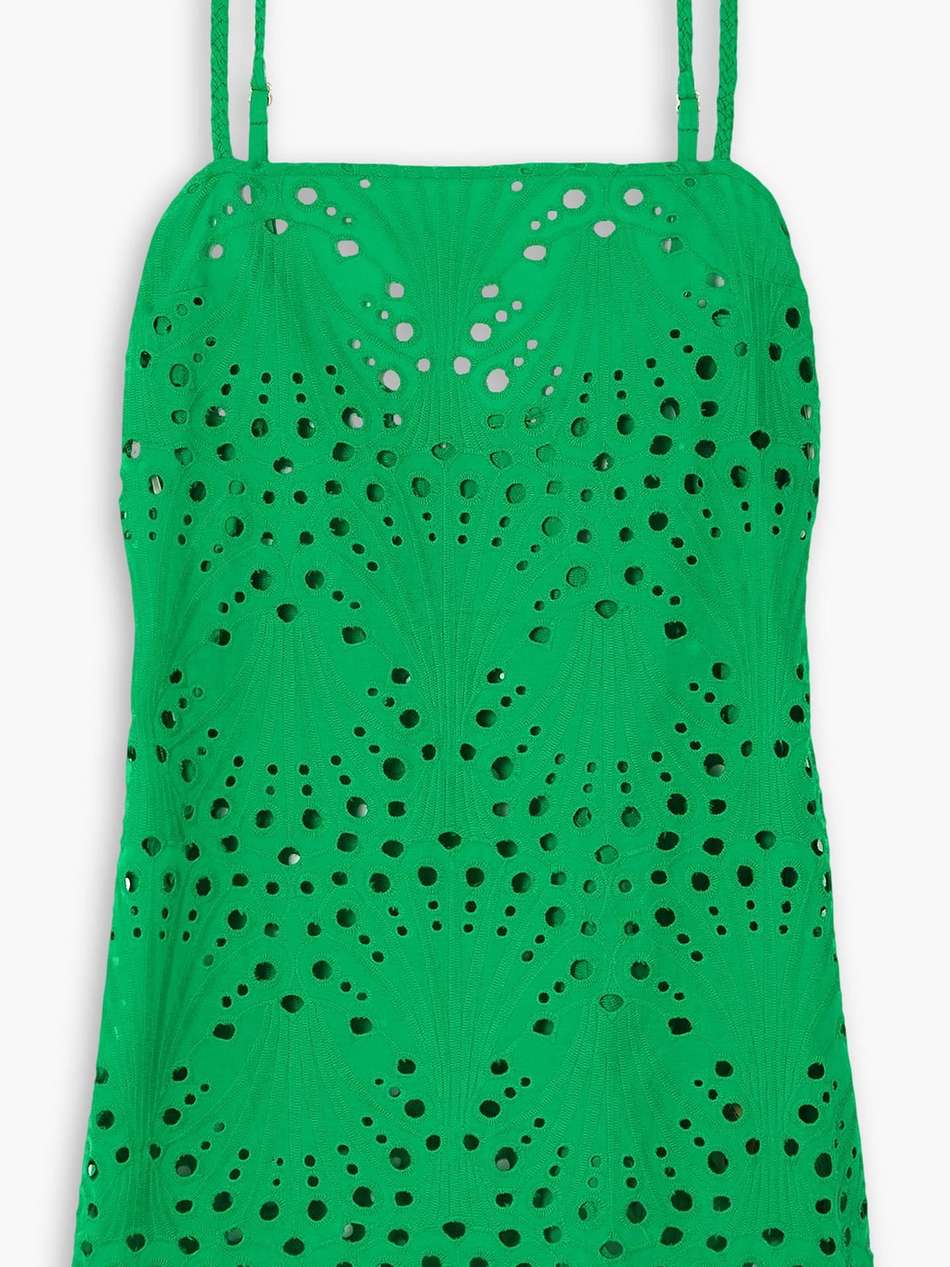 sierra mystic broderie anglaise cotton mini dress