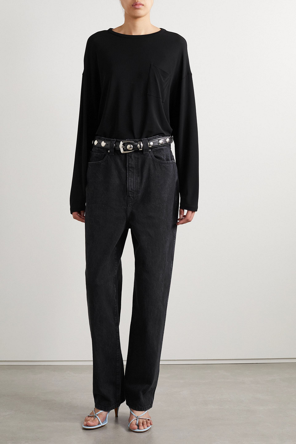 KHAITE MARTIN HIGH-RISE STRAIGHT-LEG JEANS 