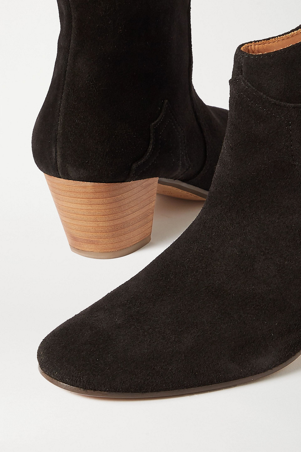 Isabel Marant Dicker Ankle Boots In Black Suede In Schwarz