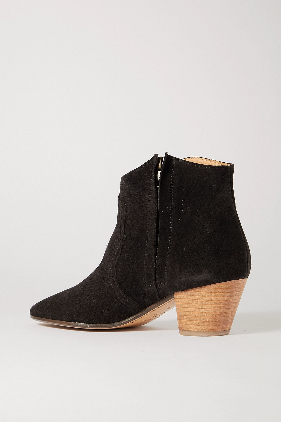 Isabel Marant Dicker Ankle Boots In Black Suede In Schwarz