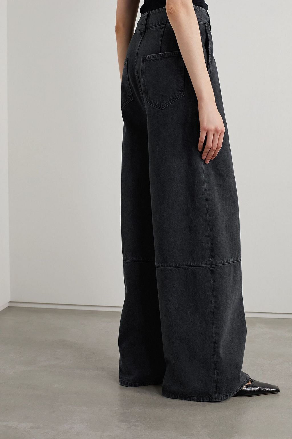 KHAITE Isla high-rise wide-leg jeans