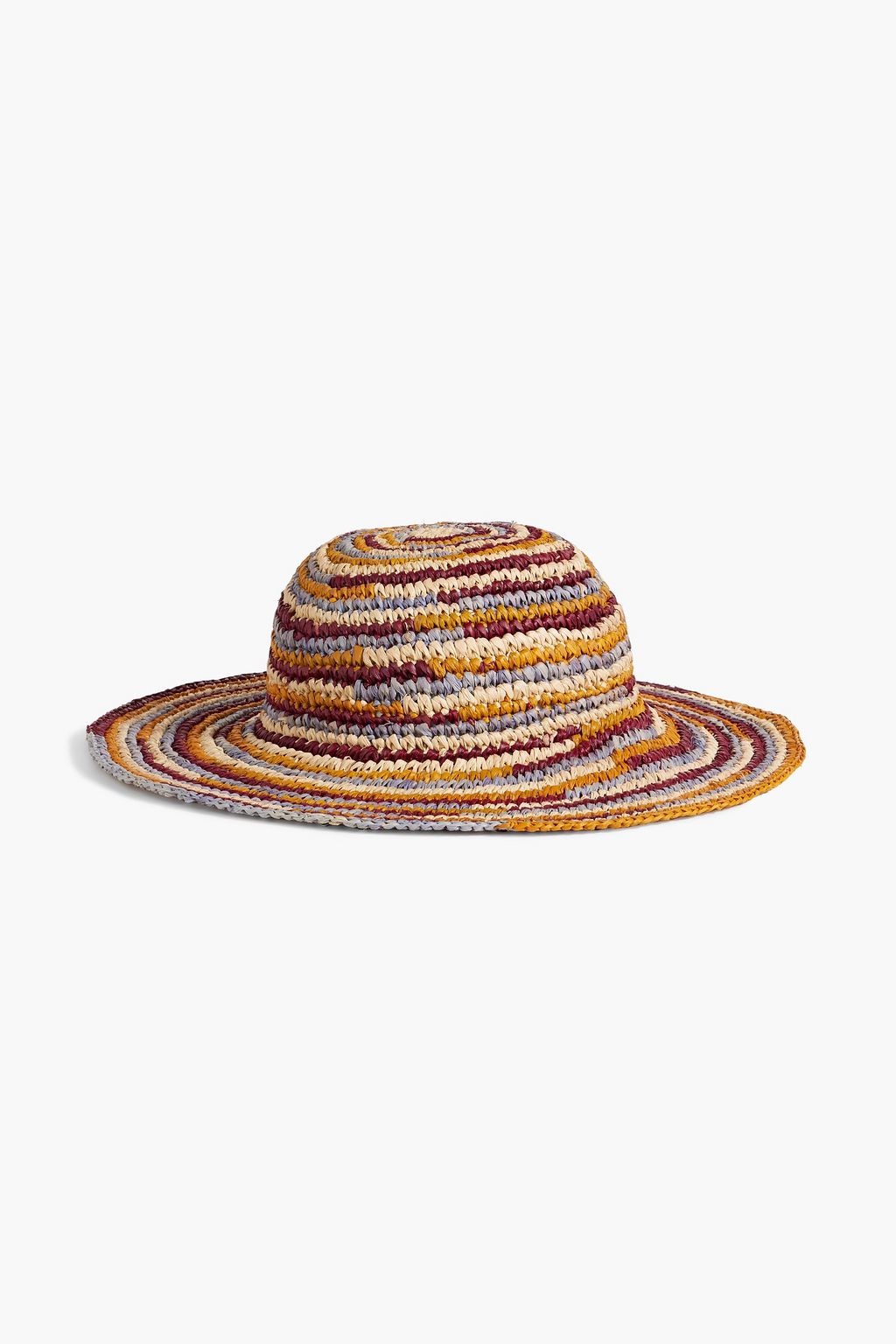 ISABEL MARANT Tulum striped woven raffia hat
