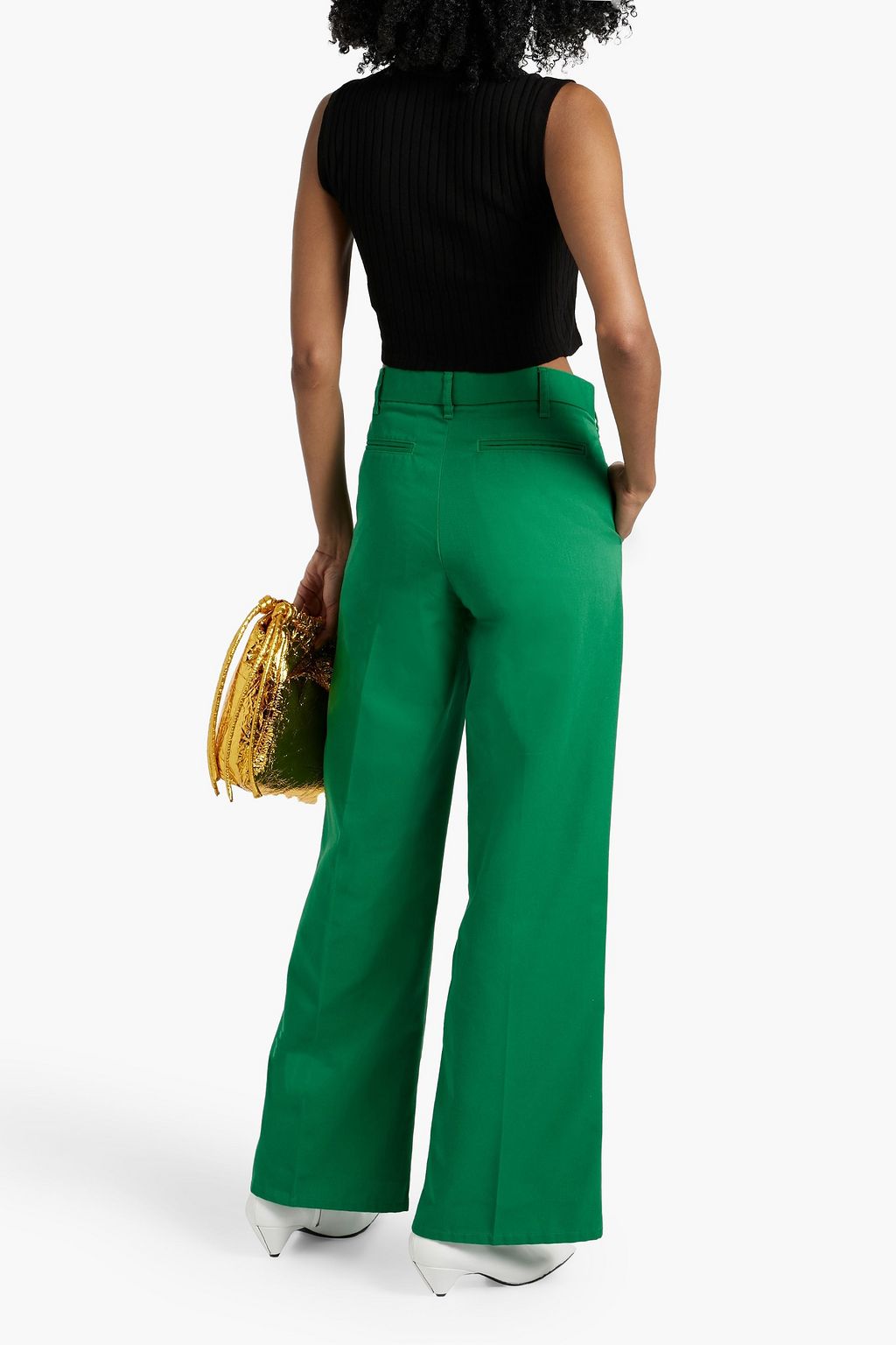 RE/DONE Cotton-twill wide-leg pants