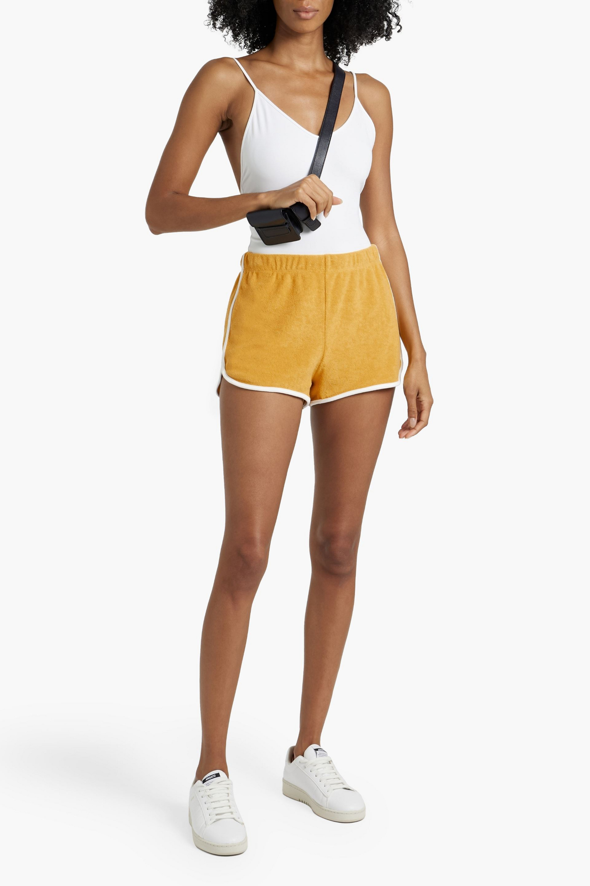 RE/DONE Cotton-blend terry shorts