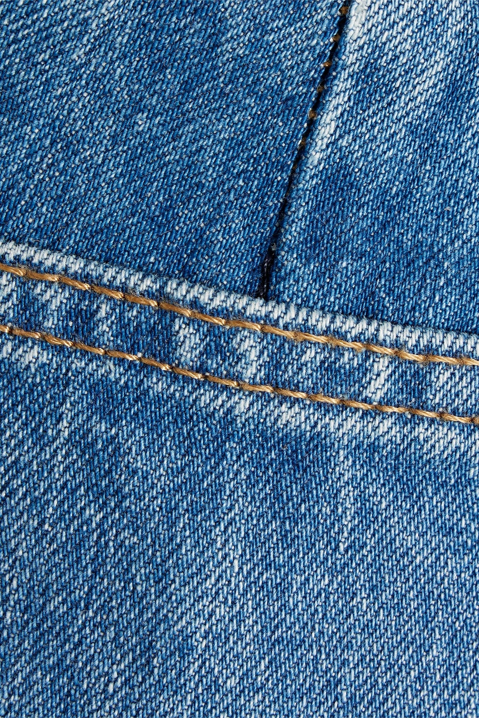 Re/done Cropped Low-rise Bootcut Jeans In Mid Denim