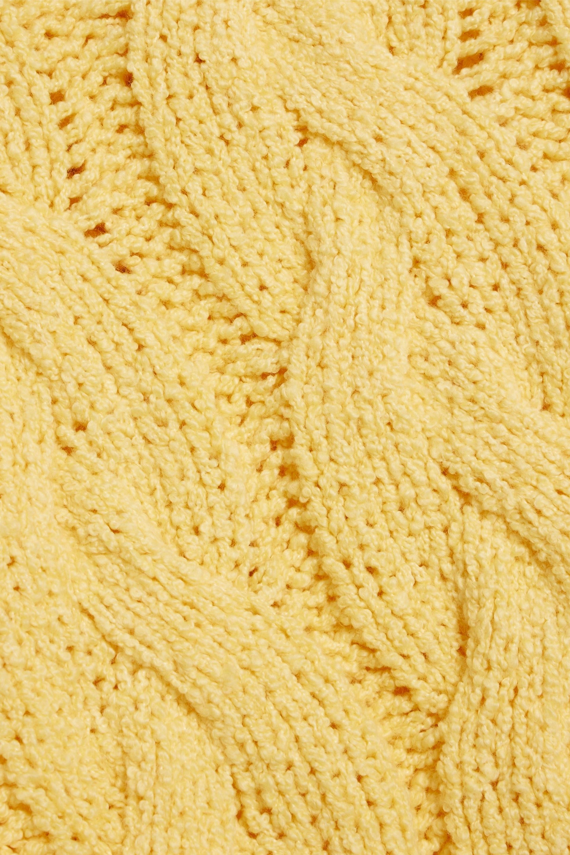 RE/DONE Cable-knit cotton-blend sweater