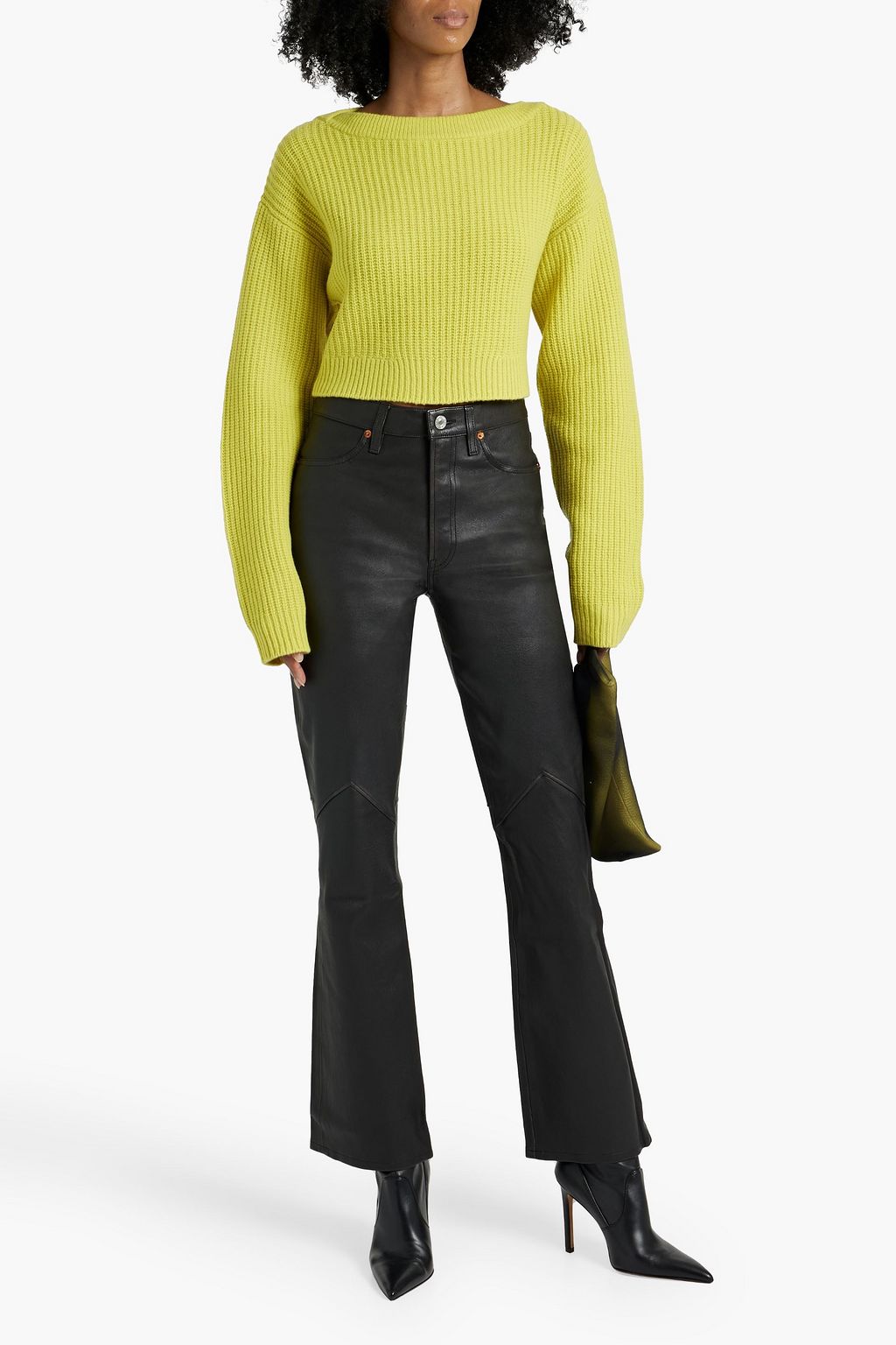 RE/DONE Flared leather pants