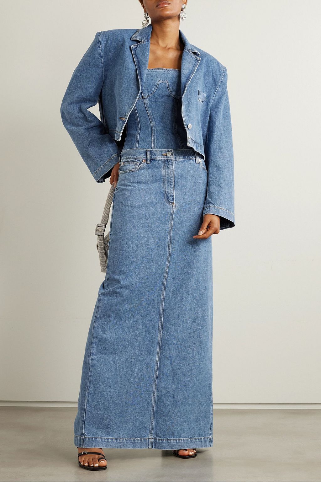 MAGDA BUTRYM Cropped denim blazer