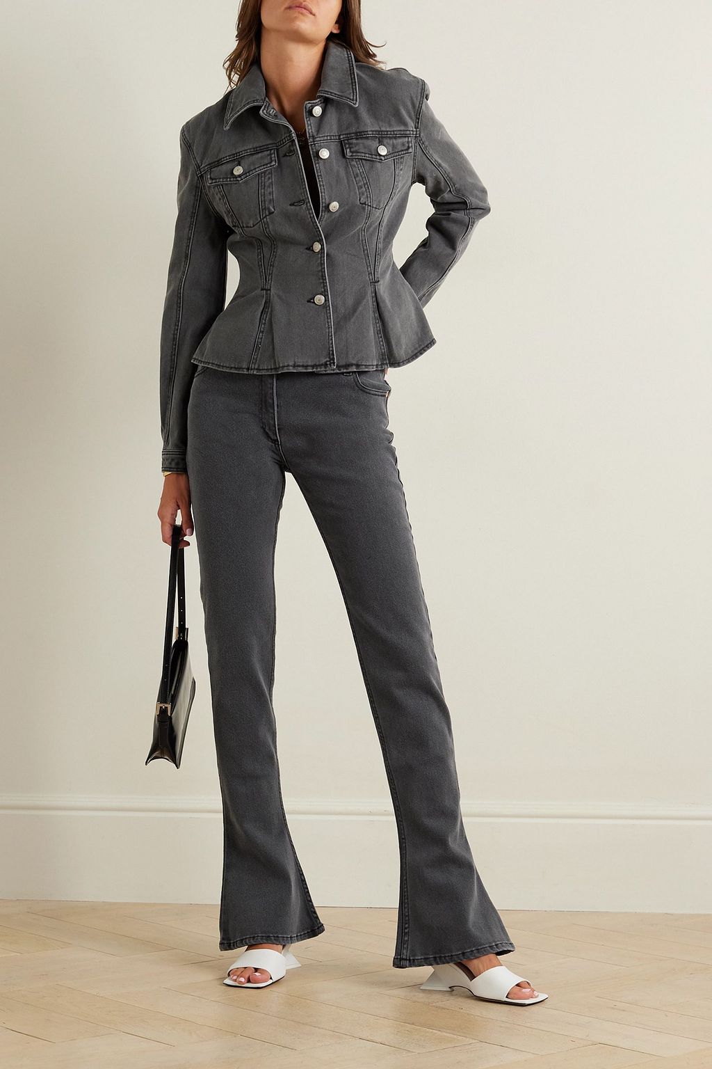 MAGDA BUTRYM Denim peplum jacket