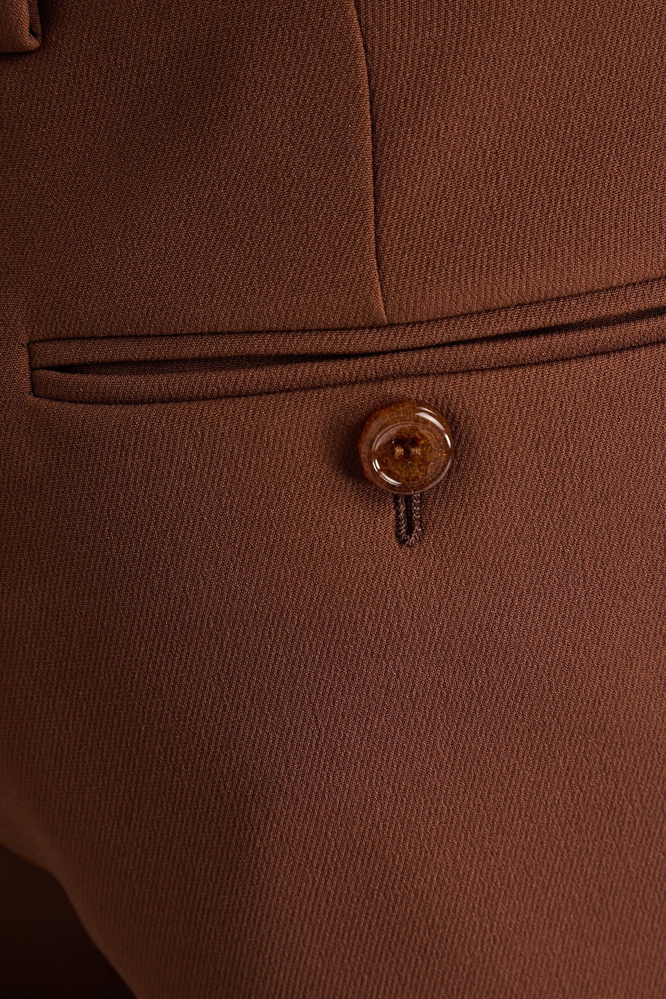 Acne Studios Twill Straight-leg Pants In Brown