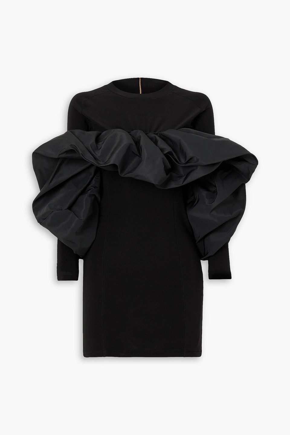 norman mini dress black Norma Kamali Halter Mini Dress