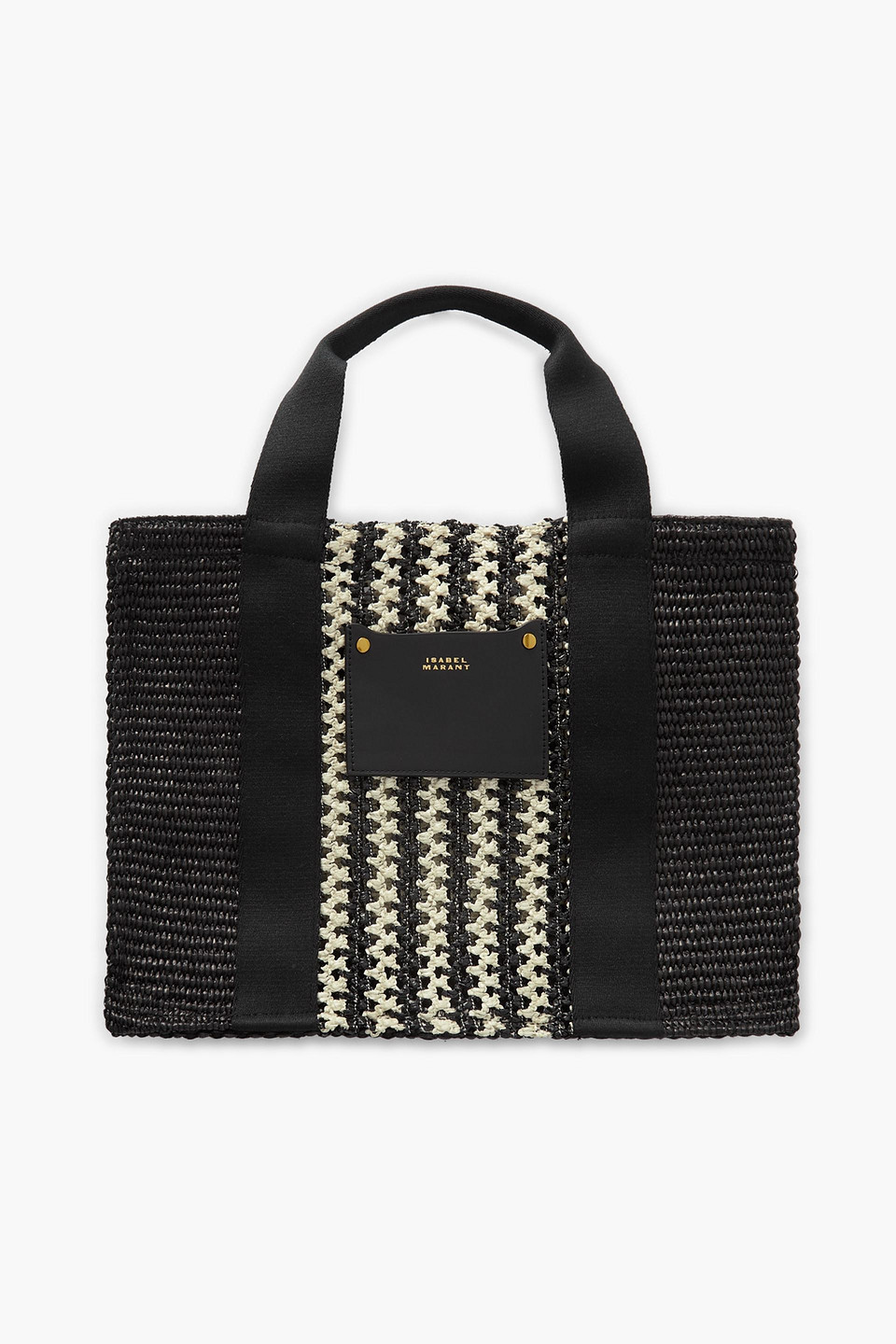 Isabel Marant Aruba Small Grosgrain-trimmed Crocheted Cotton-blend Shoulder Bag