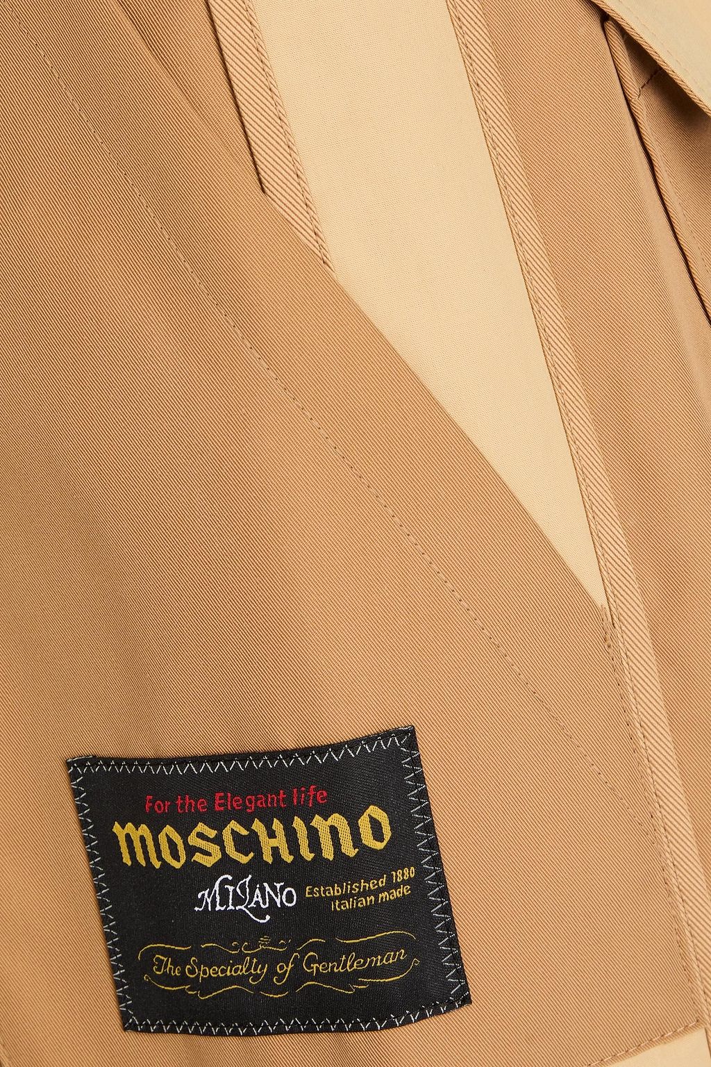 MOSCHINO Cargohose aus Gabardine aus einer Baumwollmischung mit Falten