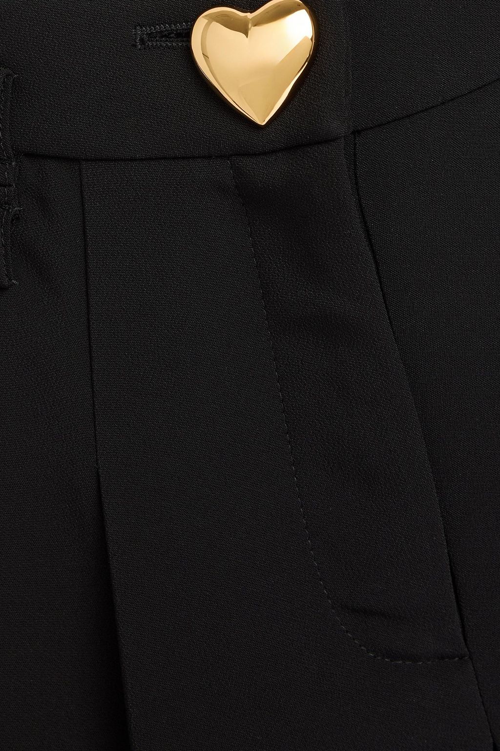 MOSCHINO شورت مصنوع من الكريب ومزين بكسرات