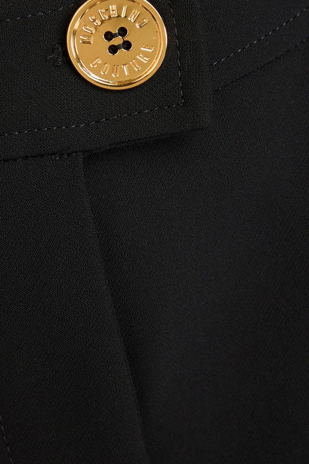 MOSCHINO Pleated crepe shorts