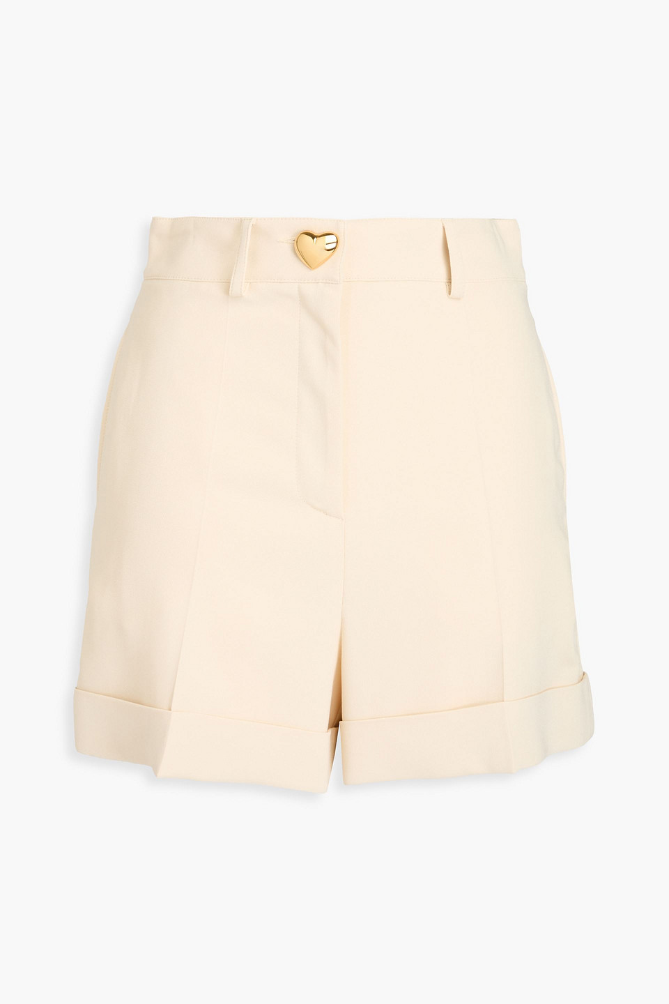 Moschino Crepe Shorts In Beige