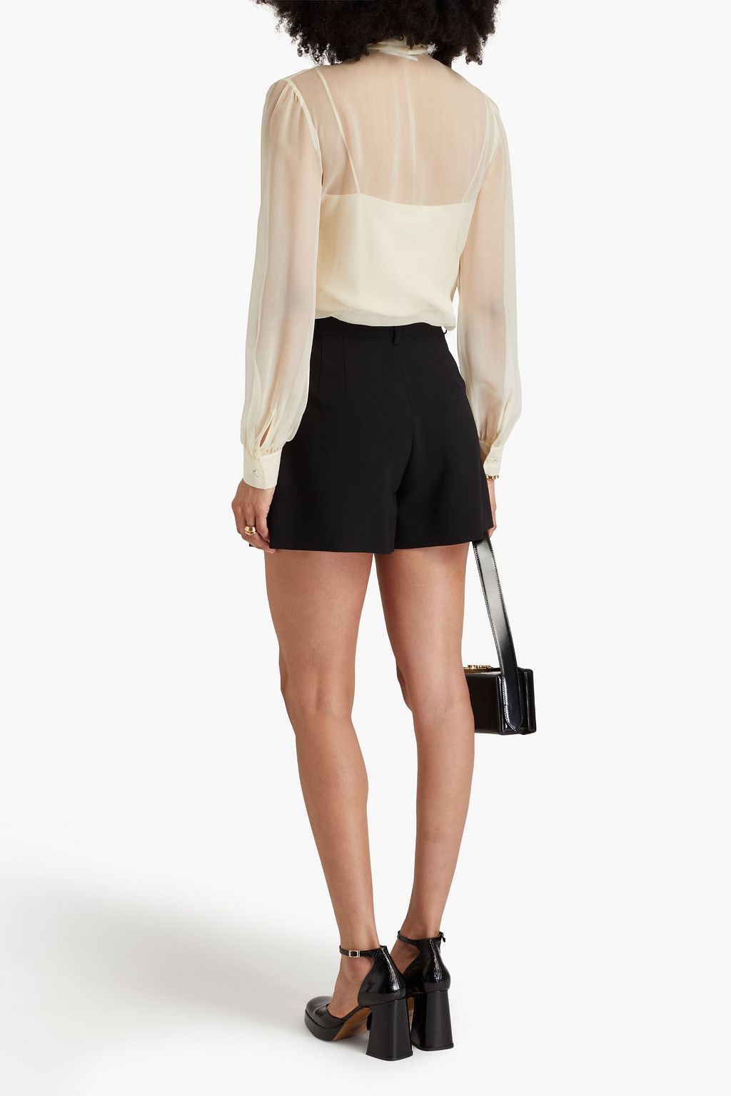 MOSCHINO Hemd aus Seidenchiffon mit Schluppe