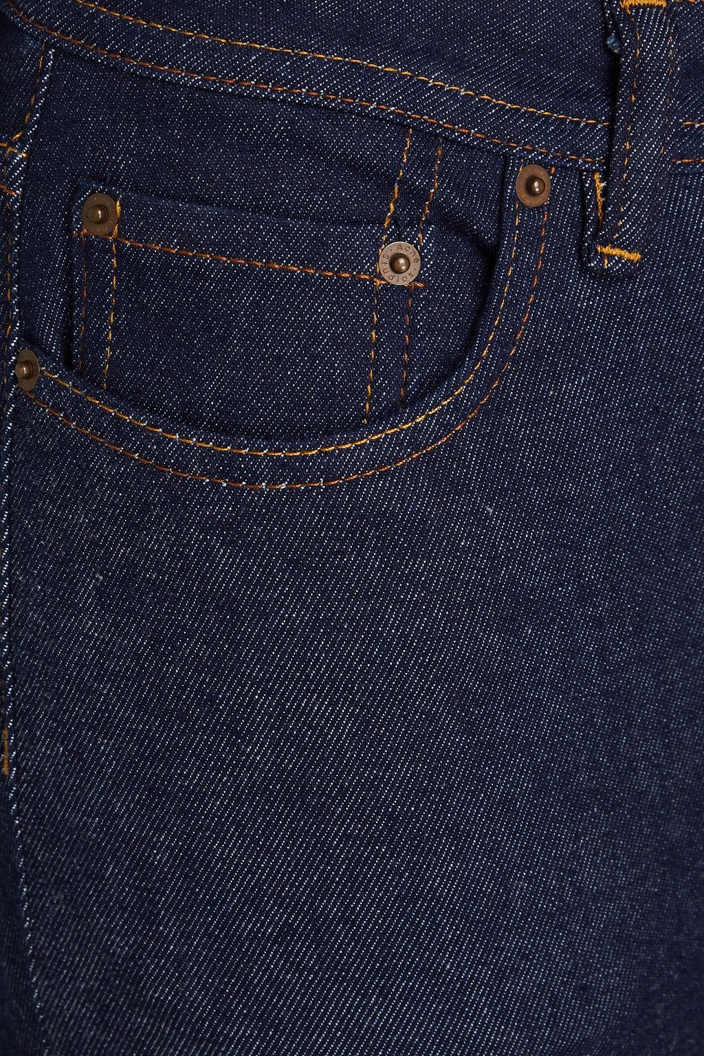 ACNE STUDIOS BLÅ KONST جينز بأرجل ضيقة وخصر مرتفع