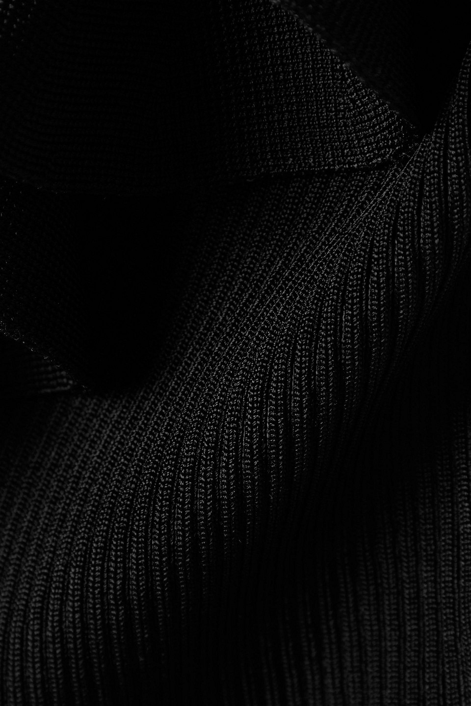 Zimmermann Devi Ruffle-trimmed Ribbed-knit Tank In Schwarz