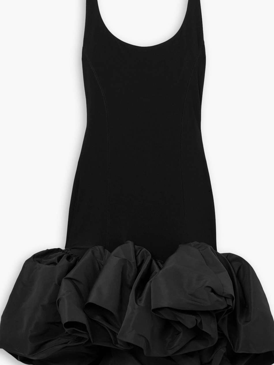 + lutz huelle lily stretch-jersey and taffeta midi dress