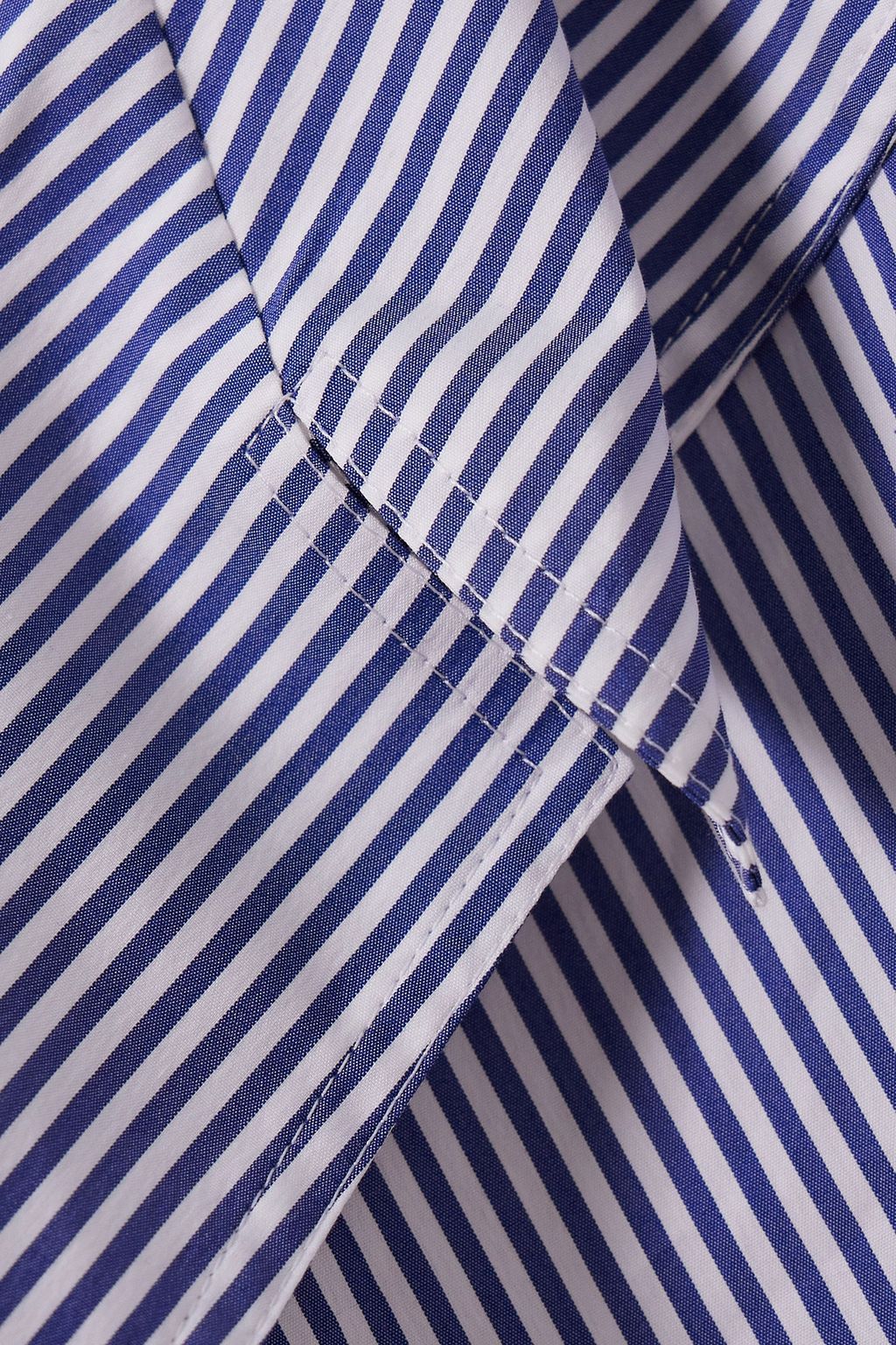 JW ANDERSON Asymmetrisches Hemd aus gestreifter Popeline aus einer Baumwollmischung