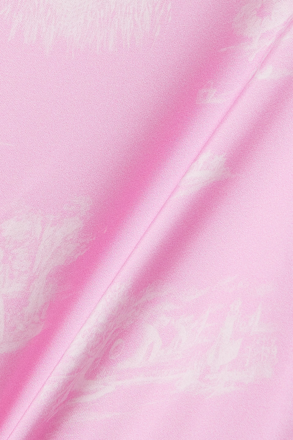 Shop Jacquemus Chouchou Convertible Printed Satin Mini Dress In Baby Pink