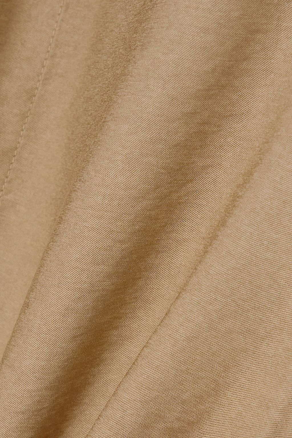JACQUEMUS Bahia knotted draped twill shirt