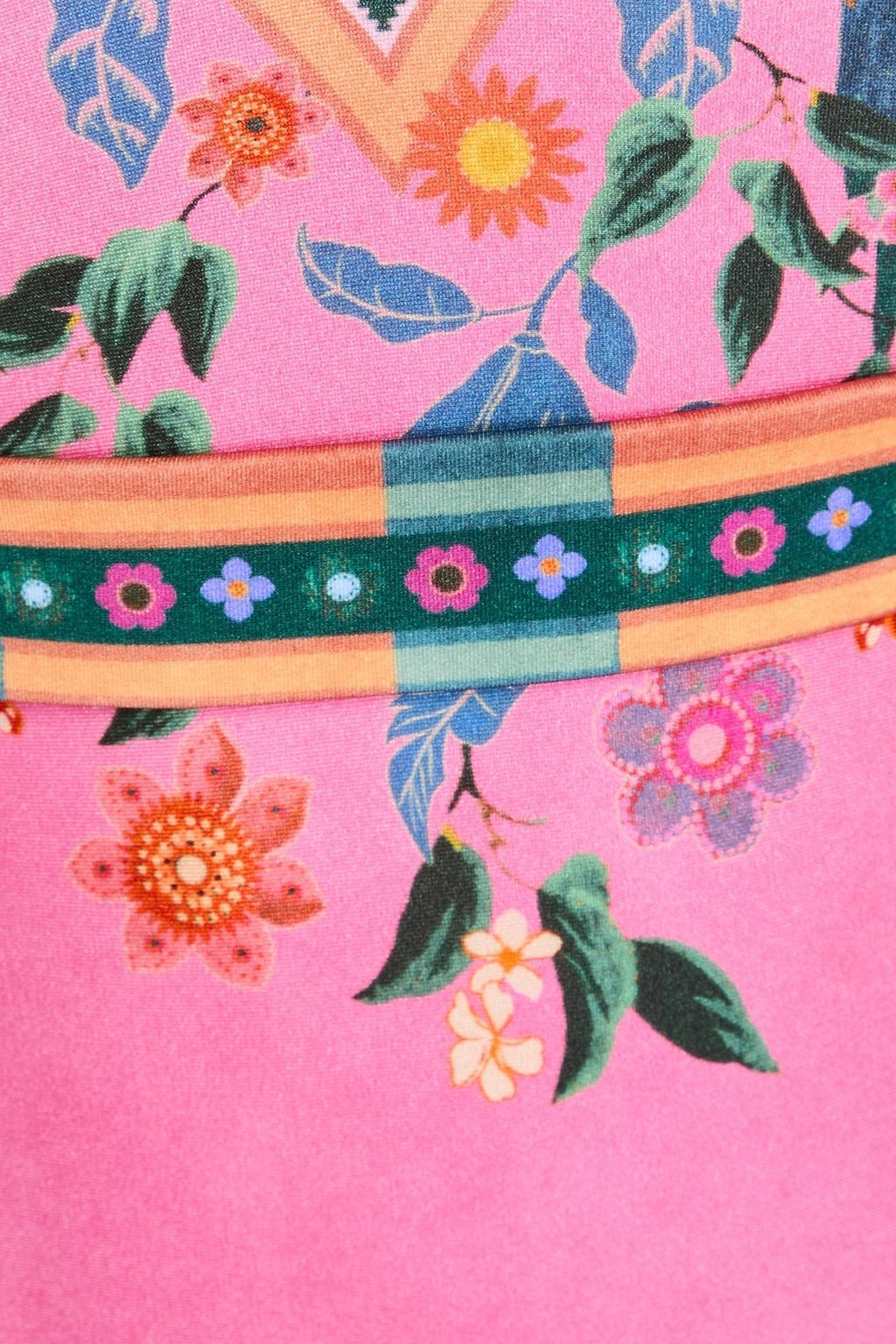 ZIMMERMANN Belted printed swimsuit