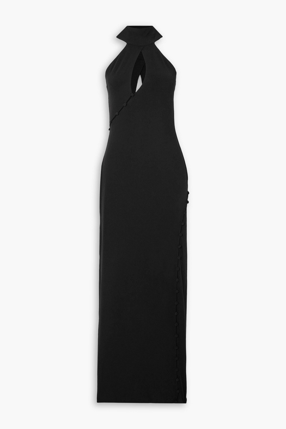 Magda Butrym Cutout Stretch-jersey Maxi Dress In Black