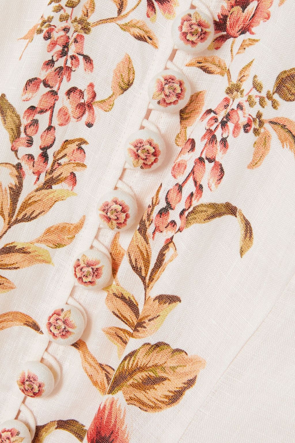 ZIMMERMANN Vacay Billow belted floral-print linen maxi dress