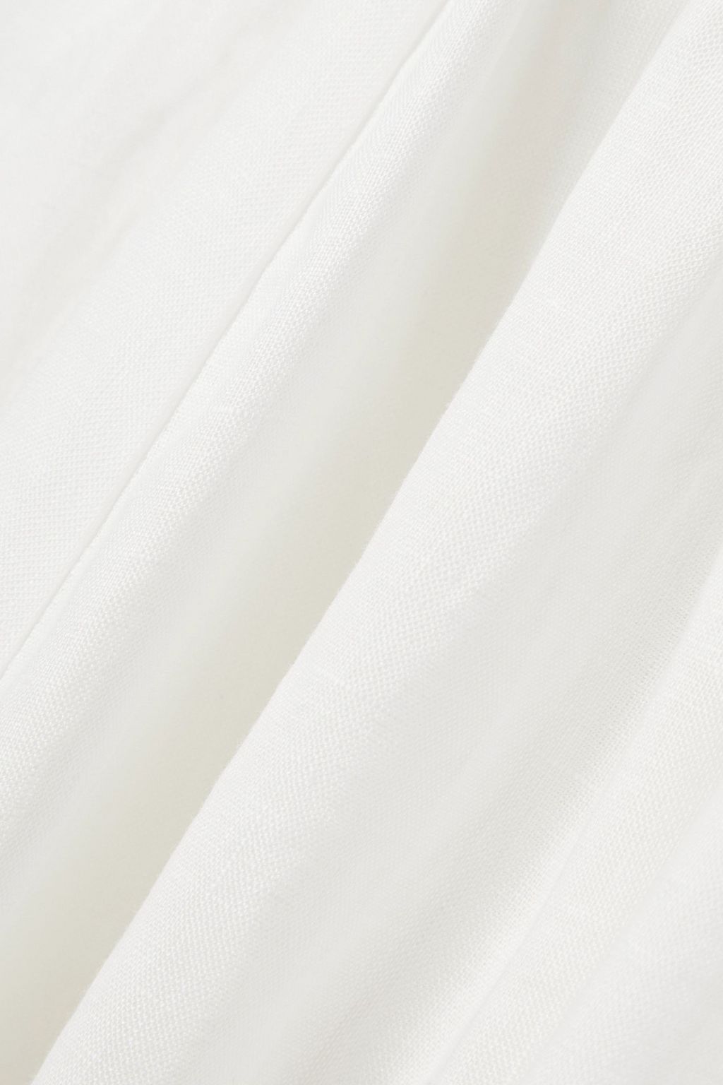 ZIMMERMANN Devi shell-embellished cutout scalloped linen midi dress