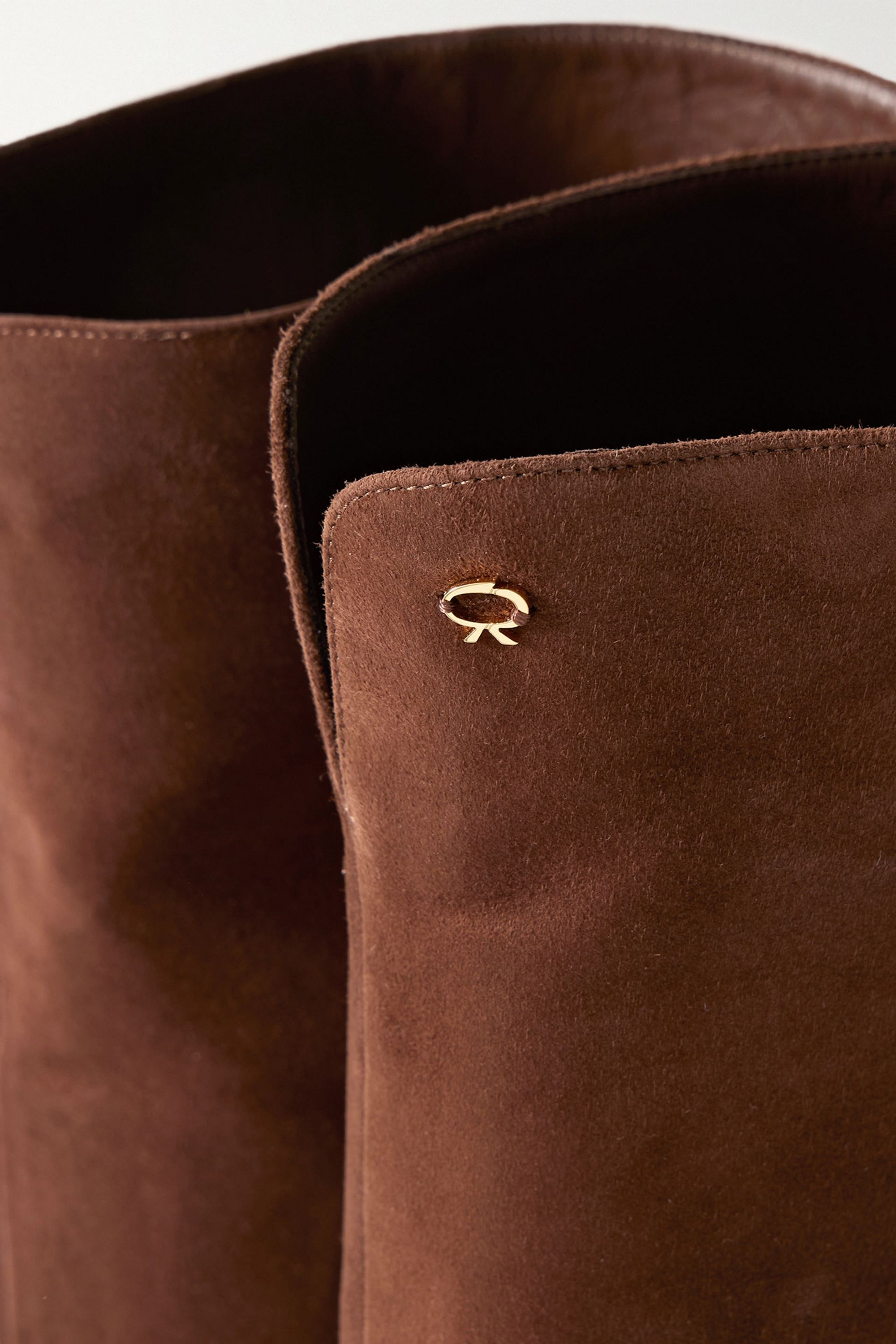 GIANVITO ROSSI 100 suede over-the-knee boots