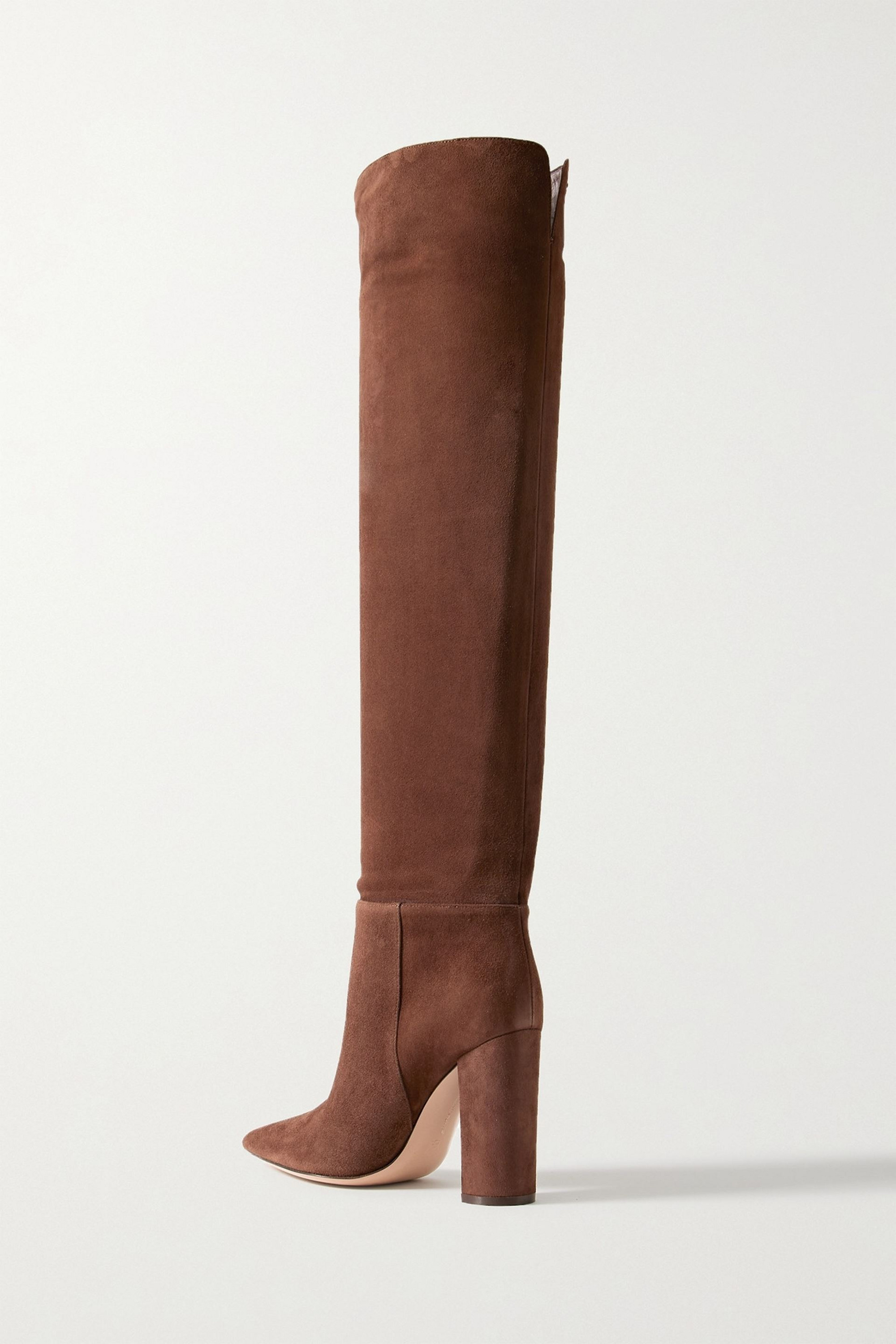 GIANVITO ROSSI 100 suede over-the-knee boots
