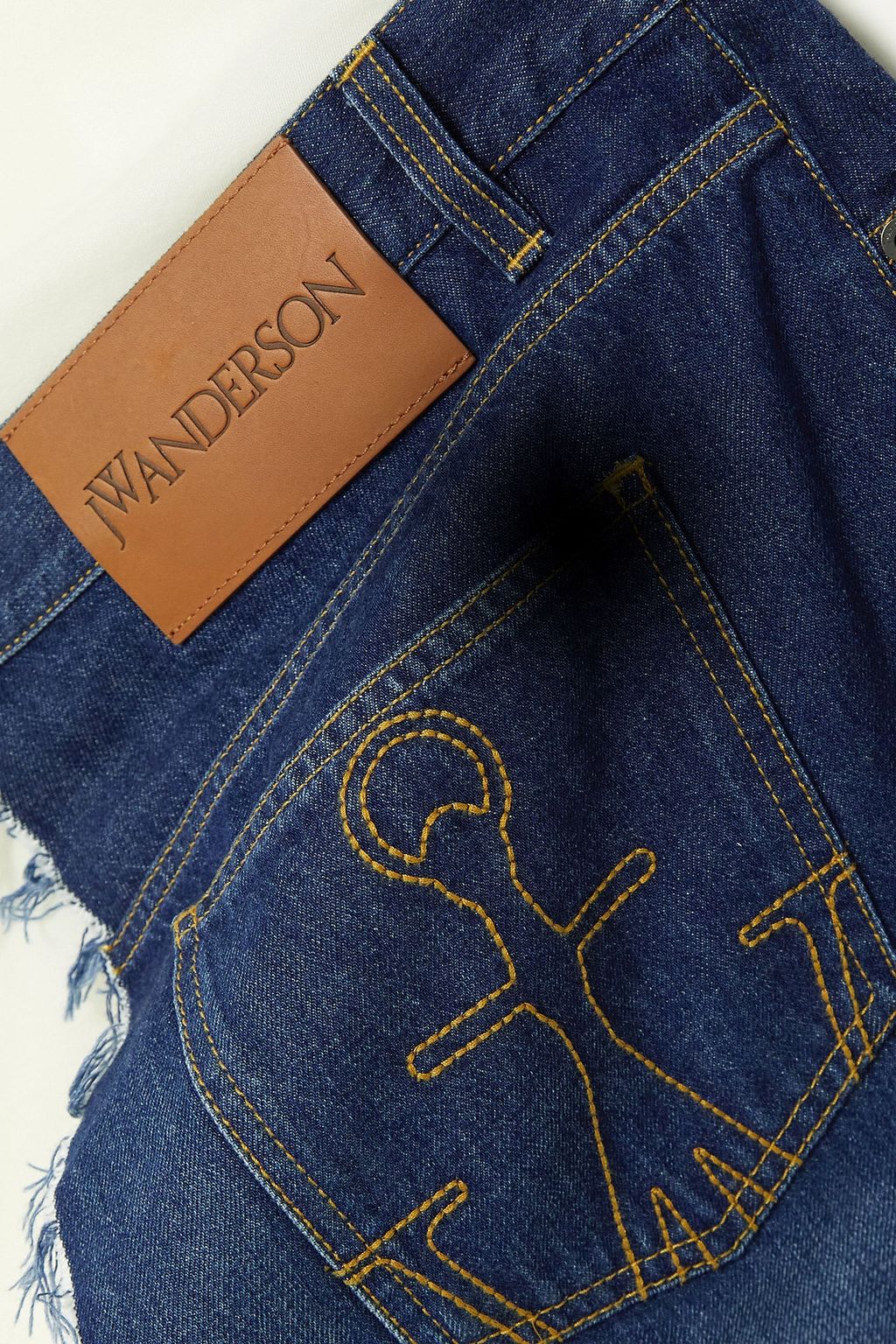 JW ANDERSON فستان طويل بقصّة مفككة غير متماثلة من قطن الجيرسي والدنيم