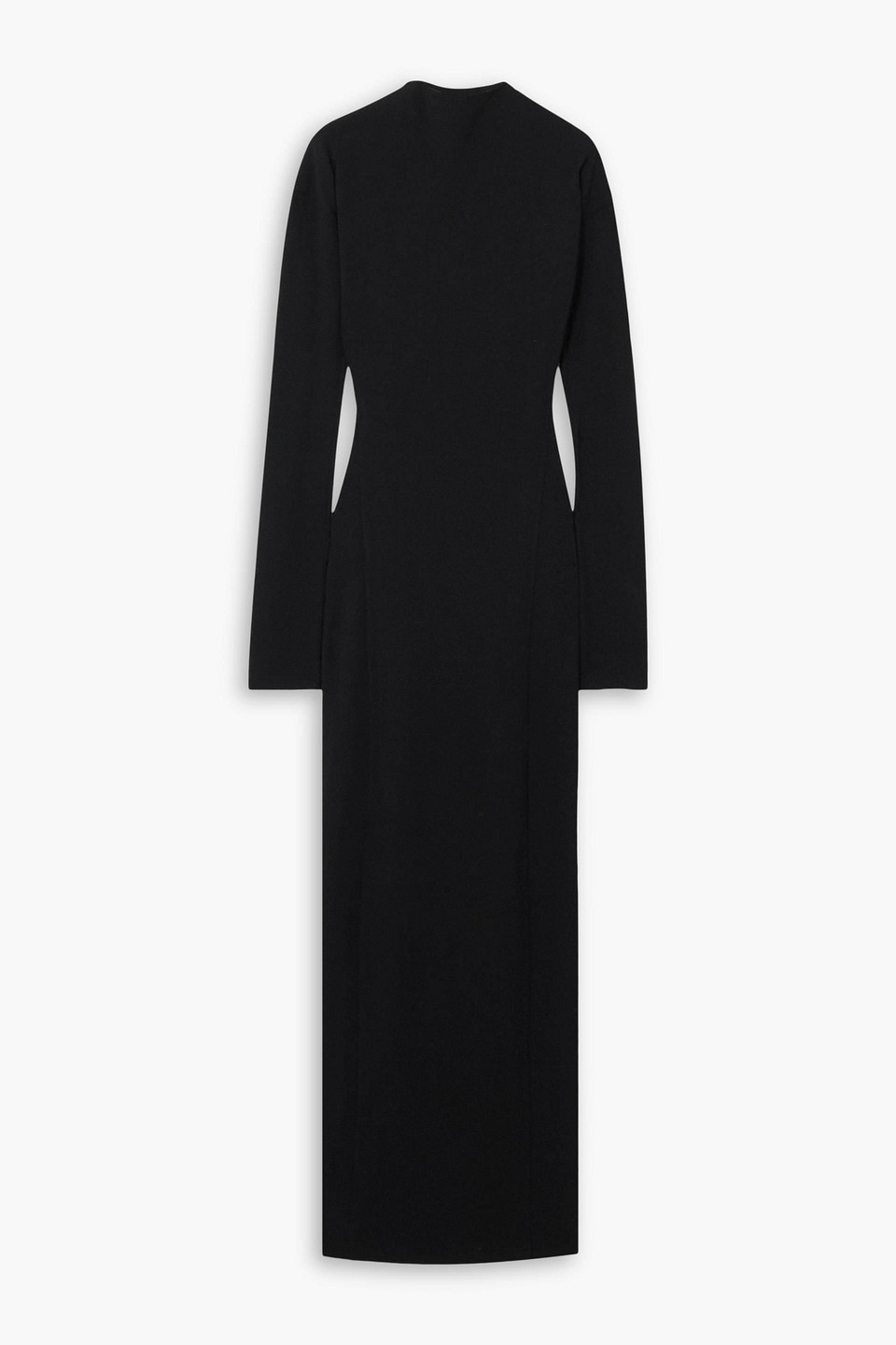 Petar Petrov Fearless Open-back Crepe Maxi Dress In Black