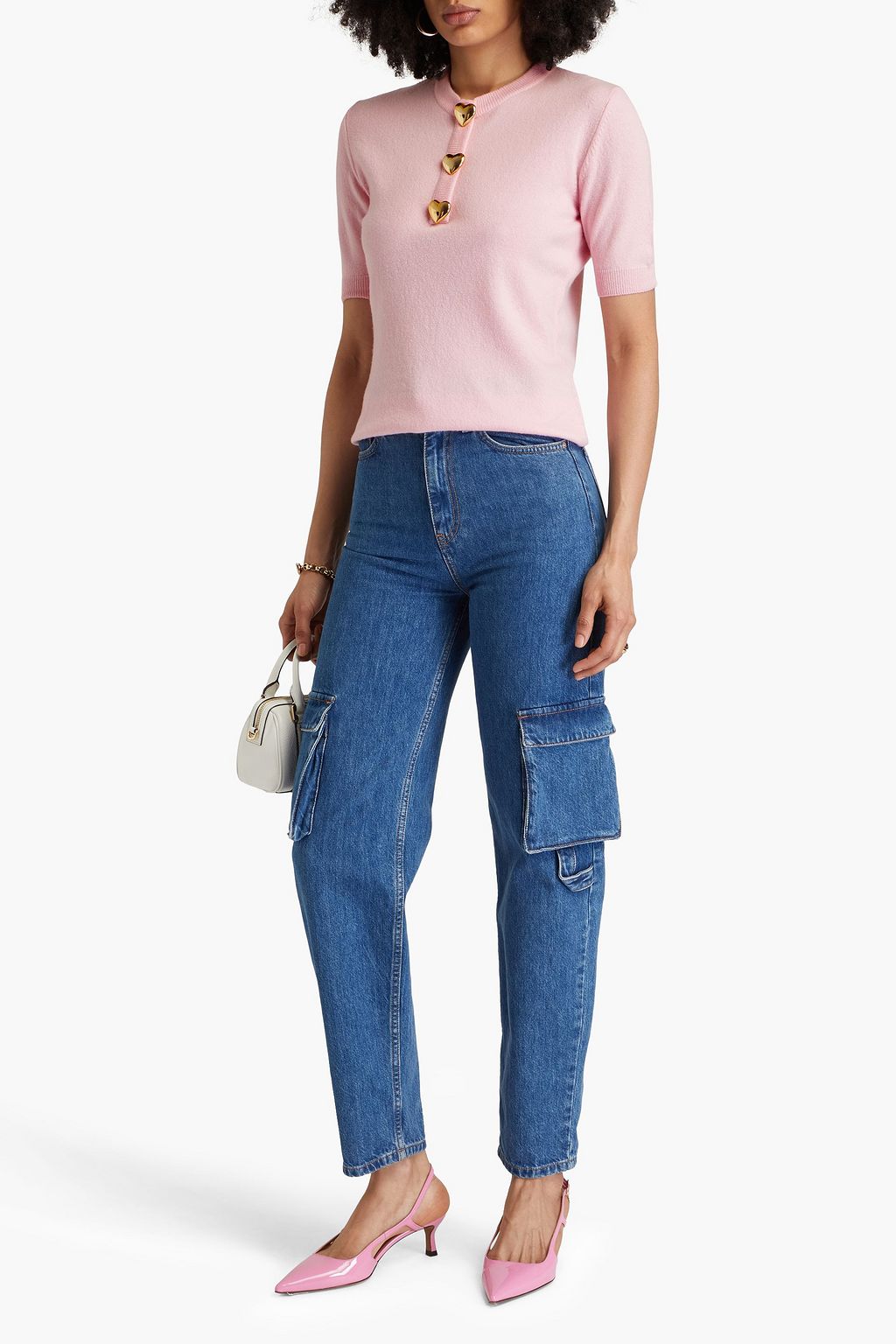 MOSCHINO Button-embellished wool sweater