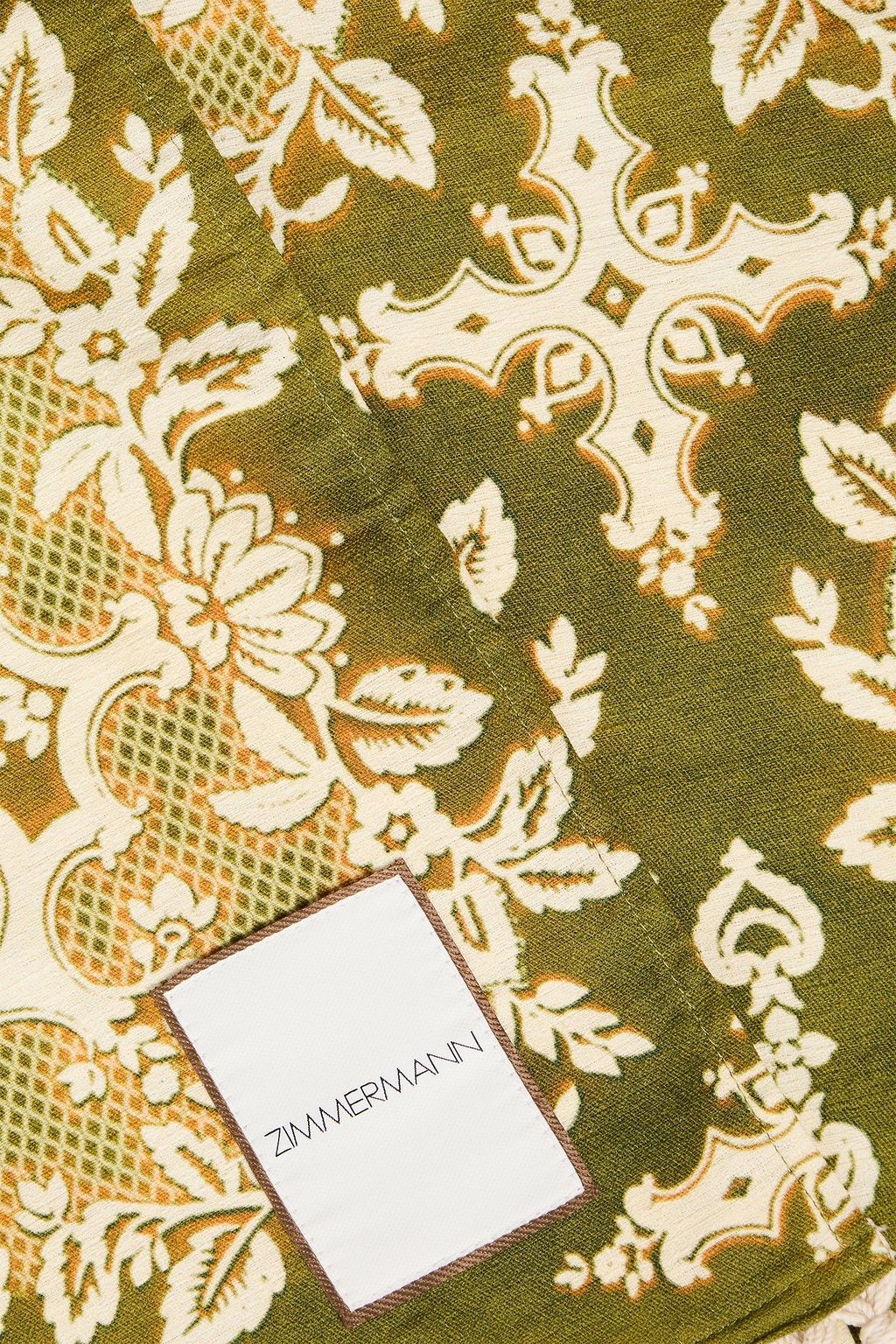 ZIMMERMANN Tasseled printed cotton-terry towel