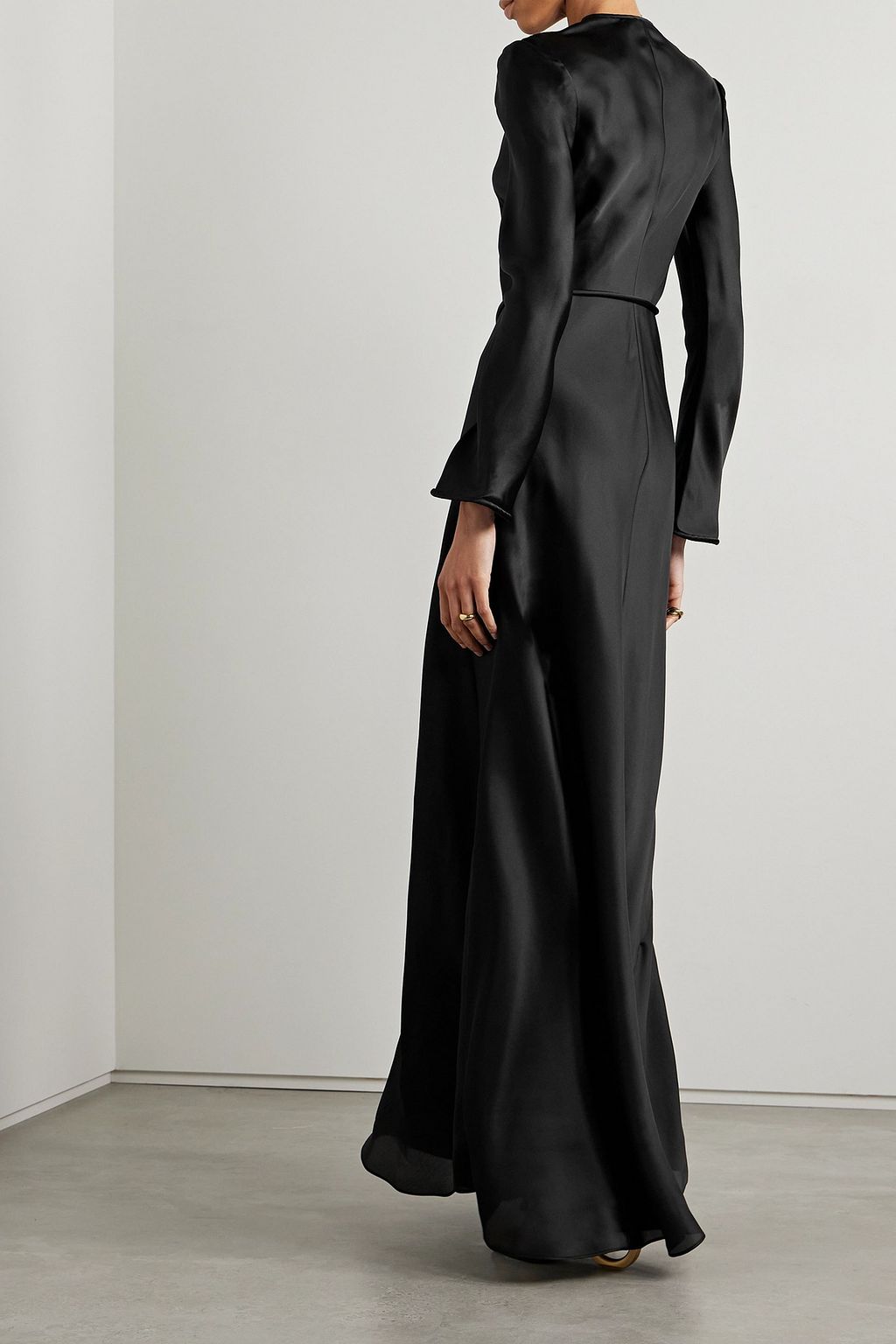 ZIMMERMANN Luminosity belted floral-print silk-satin maxi dress