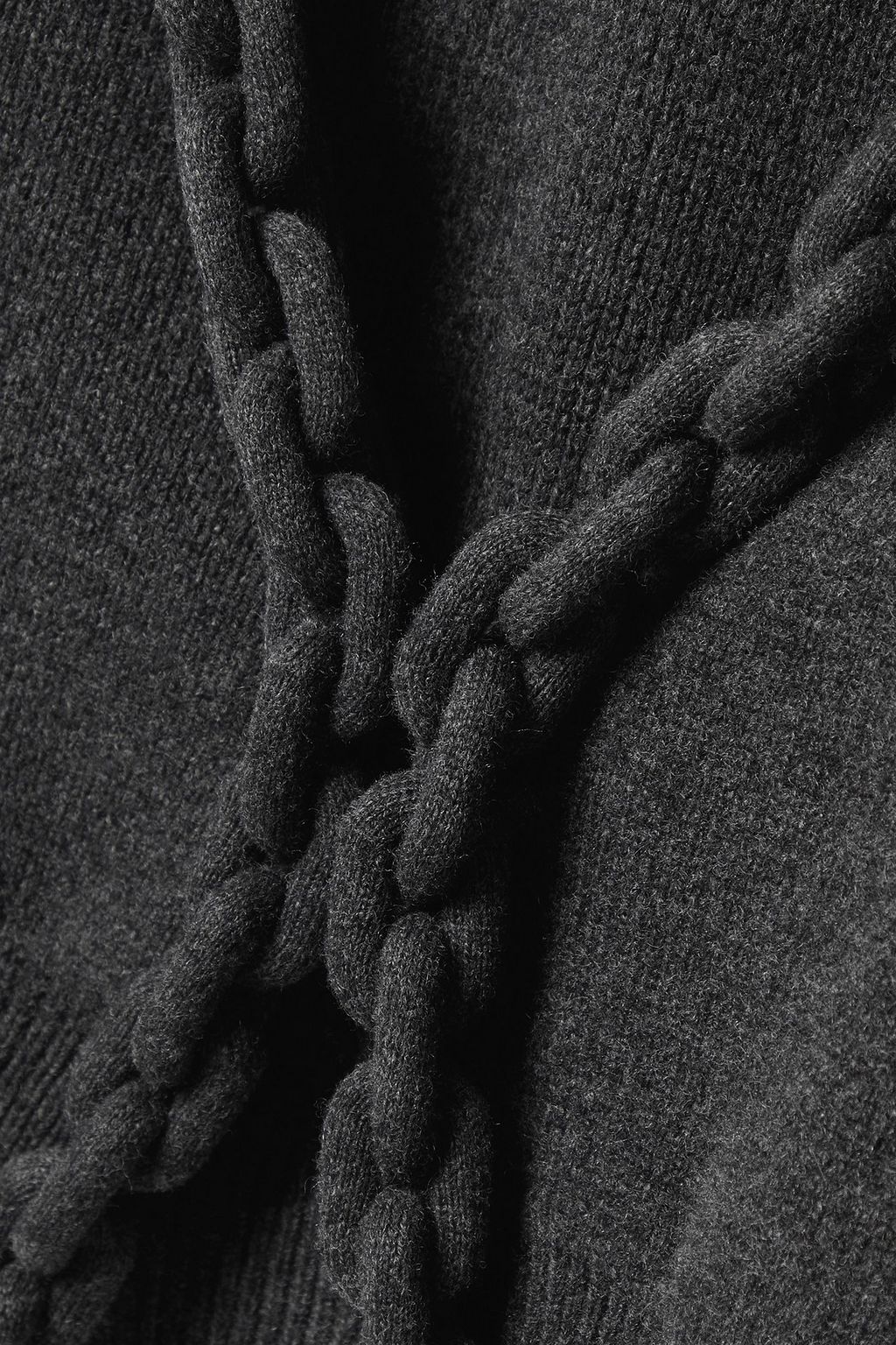 ALEXANDER WANG ウール＆カシミヤ混 クロップドカーディガン チェーン付き