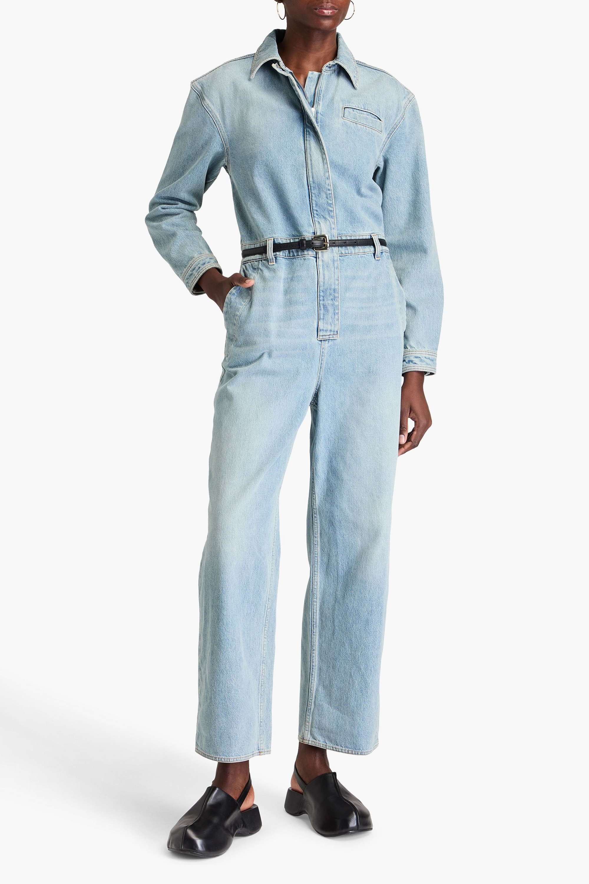 Loulou Studio Panay denim jumpsuit