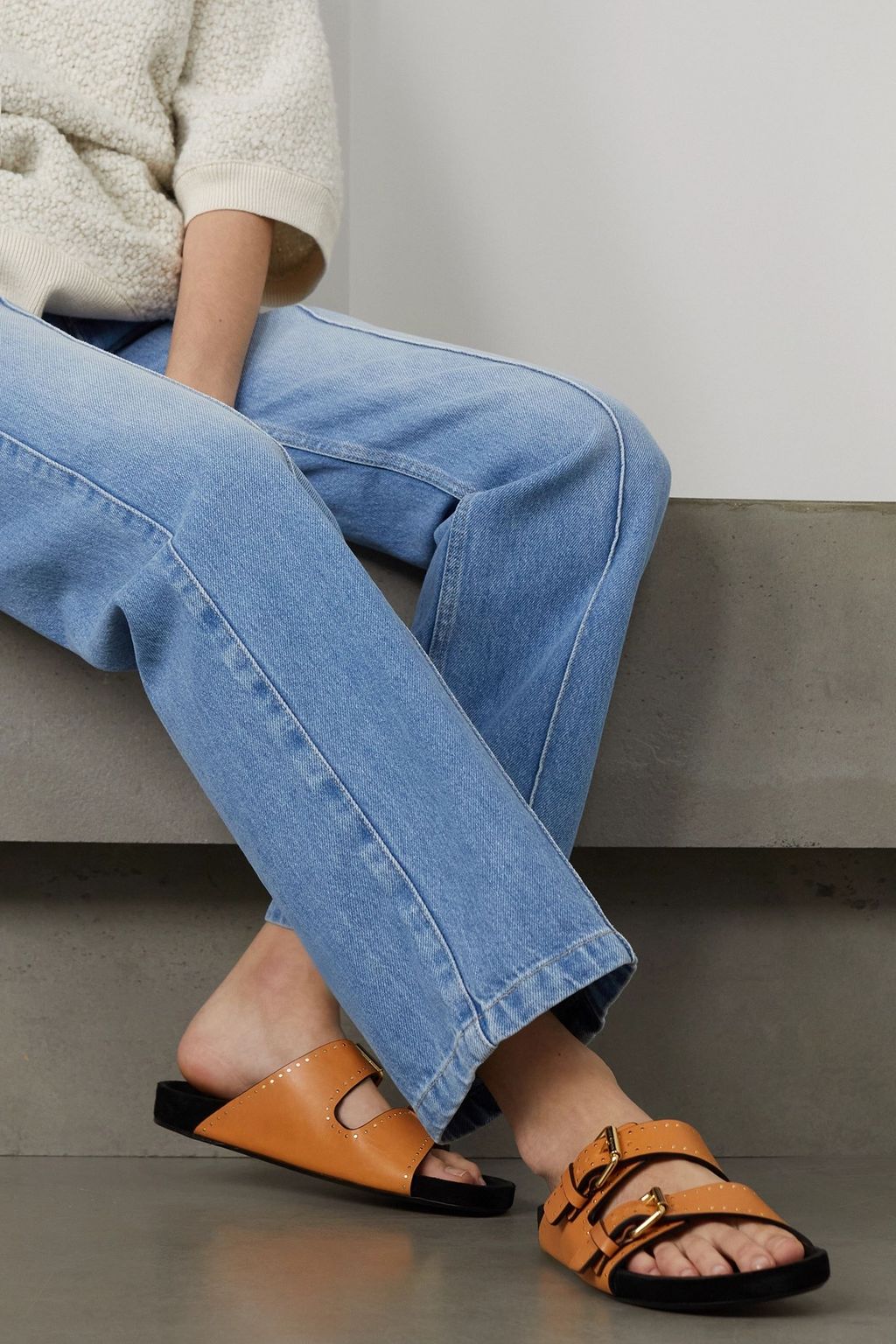 ISABEL MARANT Lennyo studded leather slides