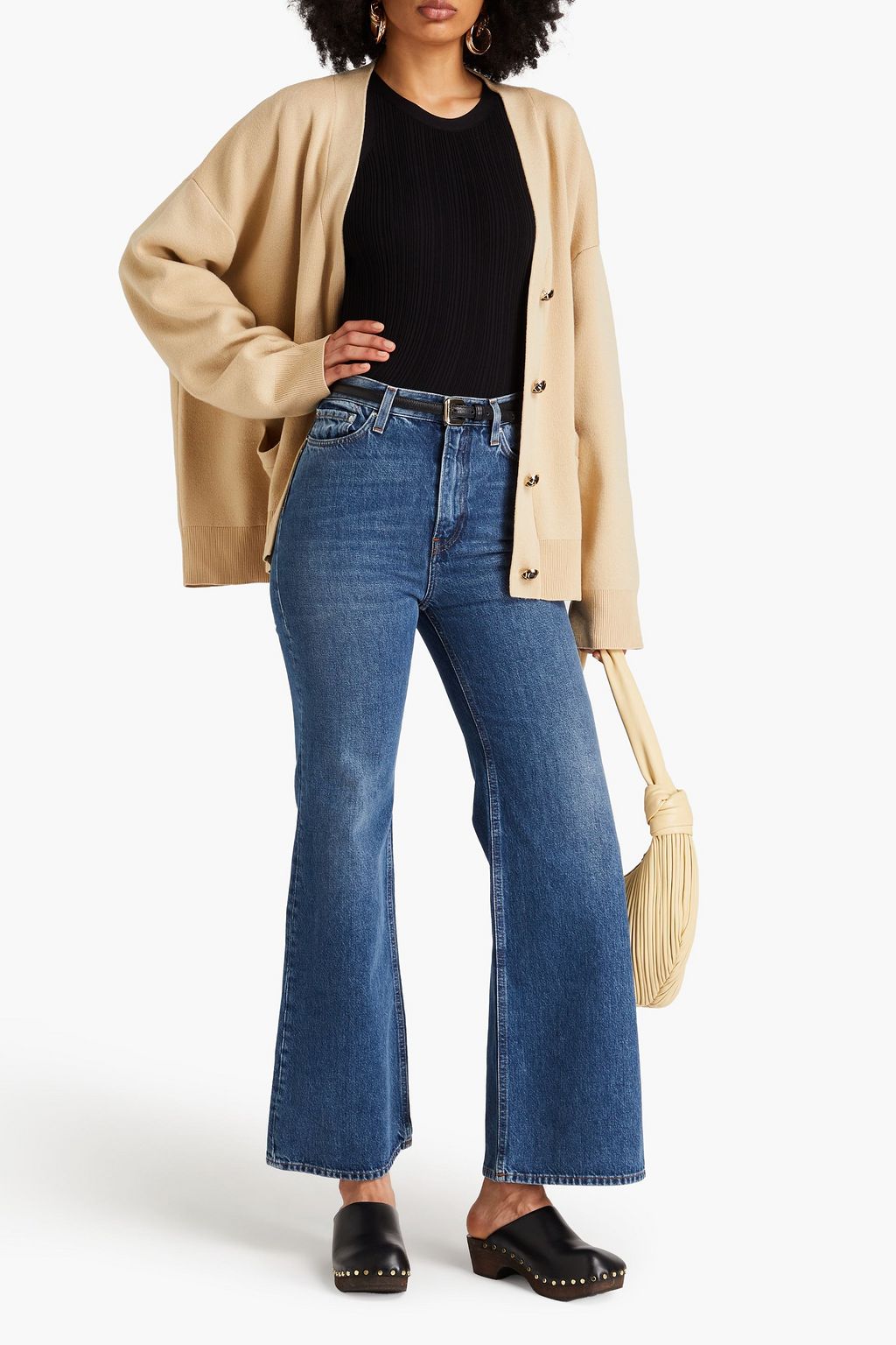 TOTEME High-rise bootcut jeans