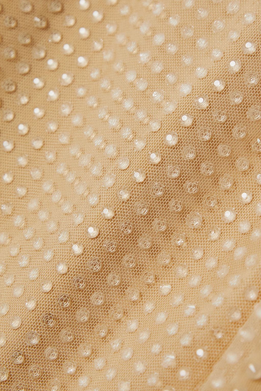 ALEXANDER WANG Crystal-embellished tulle mini slip dress