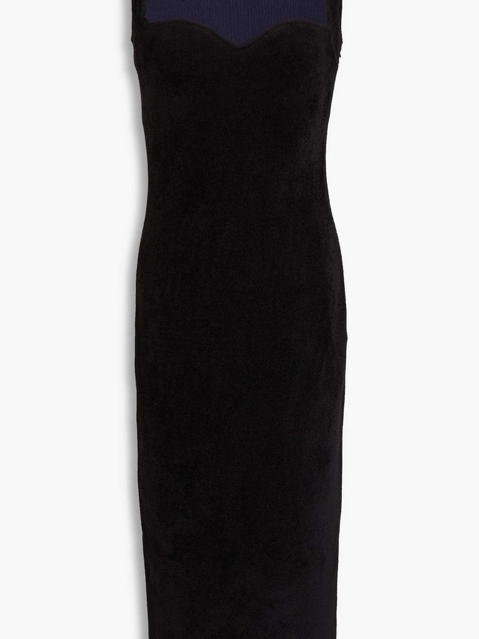 chenille midi dress
