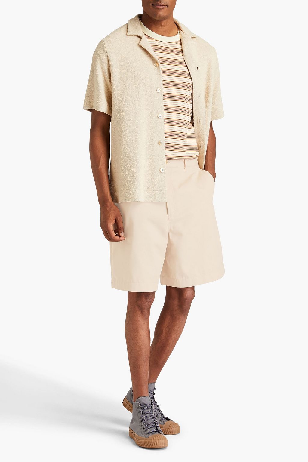 ACNE STUDIOS Cotton-blend twill shorts