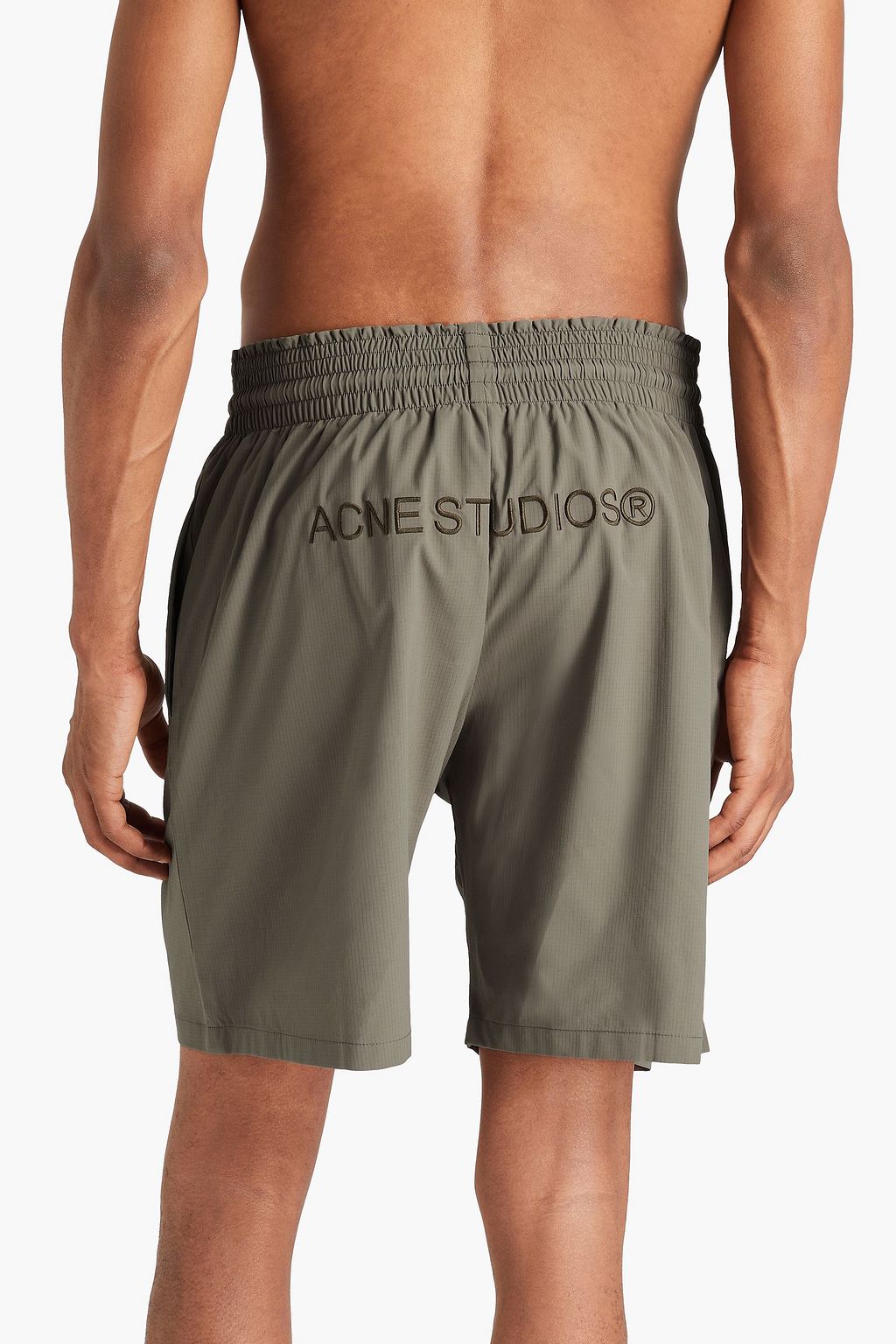 ACNE STUDIOS Long-length embroidered ripstop swim shorts